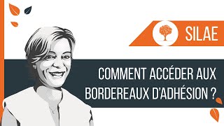 SILAE  Comment accéder aux bordereaux dadhésion [upl. by Sanoj247]