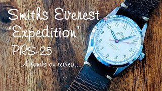 Smiths Everest Expedition PRS25 automatic watch  hands on review [upl. by Yengac]