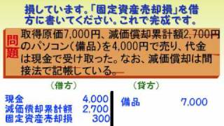 簿記3級のすすめ22☆仕訳（固定資産の売却）（仮） [upl. by Nura]