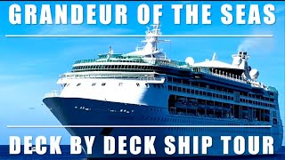 Royal Caribbean Grandeur of the Seas Full Ship Tour [upl. by Aronid92]