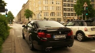 Crazy BMW M5 with loud sound  Full Throttle Accelerations [upl. by Olli]