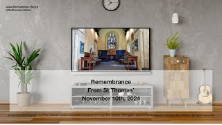 Remembrance Holy Communion November 10th 2024 [upl. by Eluk427]