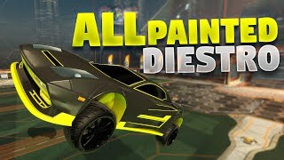 All Painted DIESTRO Cars On Rocket League Ferocity Crate Showcase [upl. by Burch]