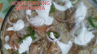 Chicken white handi Easy recipe byHOME COOKING WITH SOBIA [upl. by Nifled582]