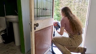 Shed to house conversion 10 Skirting board installation door and architrave fitting [upl. by Krefetz]