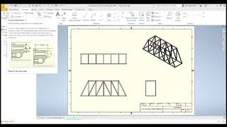 Modelling your Truss Bridge in Inventor  Part 4 Tech Drawing [upl. by Sean]