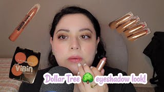 ASMR Dollar Tree makeup look ✨️ [upl. by Nylidnarb]