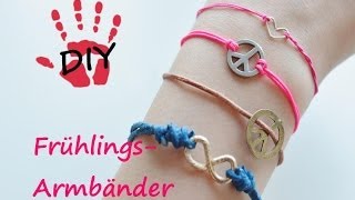 DIY Armband Inspirationen Knüpftechnik für Verschlüsse [upl. by Nylcaj]