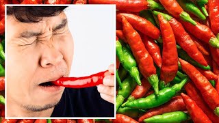 Green Chillies Eating Challenge  Food Challenge  মরিচের বাজি [upl. by Enileme]