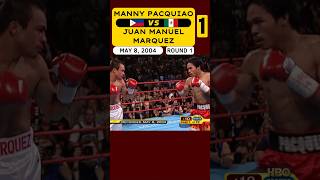 Manny Pacquiao 🇵🇭 VS 🇲🇽 Juan Manuel Marquez 1  May 8 2004  ROUND 1 [upl. by Angil]