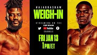 Efe Ajagba vs Stephan Shaw  OFFICAL WEIGHIN [upl. by Reel]