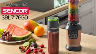 Unboxing smoothie mixér Sencor SBL 7176GD [upl. by Kcirdaed272]