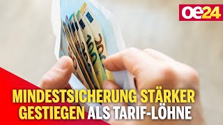 Mindestsicherung stärker gestiegen als TarifLöhne [upl. by Valera436]