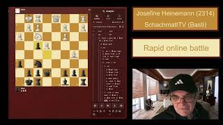 WGM Josefine Heinemann vs SchachmattTV [upl. by Marshal]