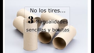 Manualidades con rollos de papel higiénicoThe best out of waste DIYs [upl. by Ailad]