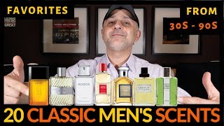 Top 20 Classic Mens Fragrances Colognes Ranked  Honorable Mentions  Classic Mens Scents [upl. by Tega]