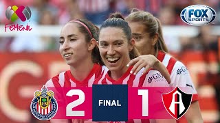 ¡Chivas se lleva el clásico tapatío  Guadalajara 21 Atlas  Liga MX Femenil [upl. by Neirda]