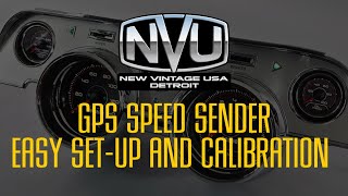 NVU GPS SPEED SENDER SETUP [upl. by Ardnad]