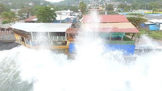 Explicación sobre fenómeno de mareas vivas en la costa de La Libertad [upl. by Nylessej]