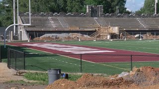 Stone Castle renovation project on track for completion before football season [upl. by Nolasba]