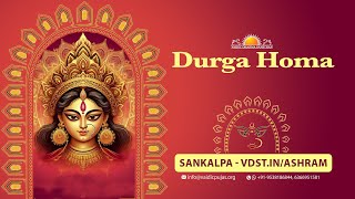 Durga Homa  14 Nov 2024  Live From VDS Bangalore Ashram [upl. by Gayn]