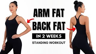 LOSE ARM FAT  BACK FAT in 2 weeks  Bra Bulge Armpit Fat [upl. by Saref]