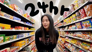 24hr eating through KOREAN CONVENIENCE STORE [upl. by Carmelo]