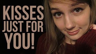 ASMR Kisses Just for You  face touching amp positive affirmations amp omnom [upl. by Nesyaj832]