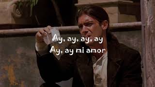 ANTONIO BANDERAS  CANCIÓN DEL MARIACHI LETRALYRICS [upl. by Aihsetan]