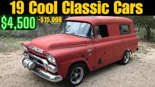 19 Legendary Classic Cars for Sale Online for under 15000 [upl. by Sheilah]