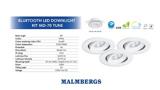 Unboxing Malmbergs MD70 Bluetooth Downlight Kit [upl. by Oramlub]