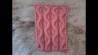 Tuto point de tricot Caducée à 6 mailles en miroir [upl. by Atiloj]