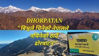 DhorpatanDhorpatan only hunting reservein NepalPokhara to DhorpatanThe kharaka Dhorpatan [upl. by Amadis733]