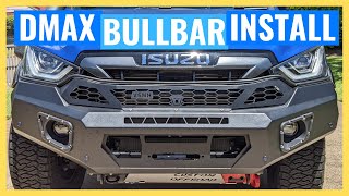 How to Install BULLBAR on ISUZU DMAX  Hoopless Bar  2021 Isuzu DMax Build Series 28 [upl. by Nylidnam220]