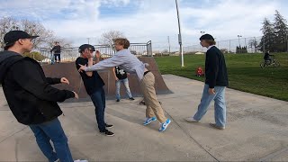 Skaters Try to Fight Scooter Riders [upl. by Lemmy]