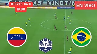 🔴 VENEZUELA  BRASIL EN VIVO  ELIMINATORIAS MUNDIAL 2026 EN FUT AND GOL [upl. by Noraha317]