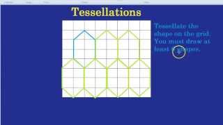 Tessellations Shapes on a Grid [upl. by Yenahpets]