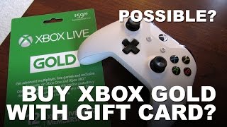 Can I Use Xbox Gift Card to Buy Xbox Live Gold [upl. by Dadinirt]