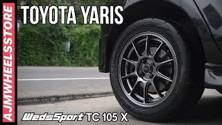 MODIFIKASI TOYOTA YARIS VELG WEDSSPORT TC 105X  AJMWHEELSSTORE [upl. by Severen286]