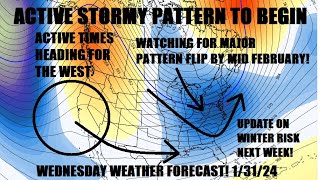 Active pattern setting up to start February Watching next weeks storm Major pattern shift likely [upl. by Eibrab101]