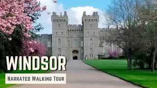 WINDSOR  4K Narrated Walking Tour  Lets Walk 2023 [upl. by Cleopatra]