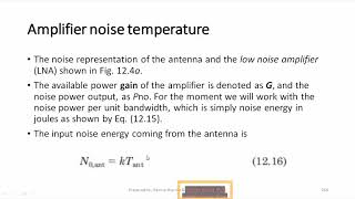 L20 Module 3 SPACE SEGMENT and SPACE LINK Antenna noise Amplifier noise temperatureNoise fa [upl. by Aekan]