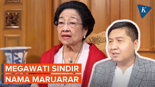 Momen Megawati Sindir Nama Maruarar Saat Pidato [upl. by Tabina529]