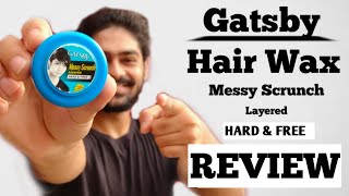 How To Use Hair Wax  HINDI  How To Use Gatsby Messy Scrunch Hair Wax  Men Hairstyle Tutorial [upl. by Adnahc]