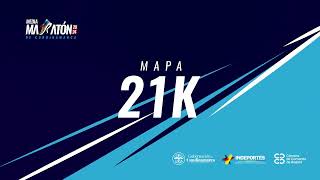 MAPAS Y ALTIMETRIA MEDIA MARATÓN DE CUNDINAMARCA [upl. by Padegs]