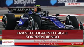 Impactante análisis de ex piloto de F1 sobre Franco Colapinto Nunca nadie me sorprendió tanto [upl. by Seniag]