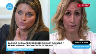 La crisis en IOMA provocó diferencias en el senado y Nerina Neumann cargó contra su par Arietto [upl. by Alohs312]