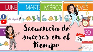 Secuencia de sucesos en el tiempo  Primaria [upl. by Zzahc]