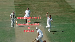 Ian Botham’s Heroic 5 for 41 vs Australia at MCG 198687 – Unforgettable Match [upl. by Hoes]