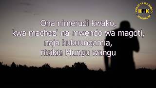 Mt Kizito Makuburi  Niwie radhi Lyric Video [upl. by Roderigo957]